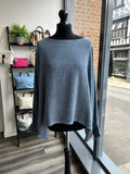 Cuffed Sleeve Sack Linen Top