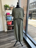 Polka Dot Balloon Leg Trousers