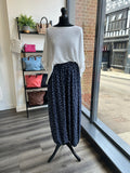 Polka Dot Balloon Leg Trousers