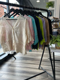 Embroidered Button Down Top