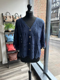 Embroidered Button Down Top