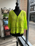 Embroidered Button Down Top