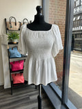 Shirred Bust Top