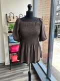 Shirred Bust Top