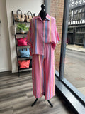 Textured Cheesecloth Shirt - Pink