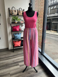 Textured Cheesecloth Trousers - Pink