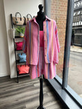 Textured Cheesecloth Shirt - Pink