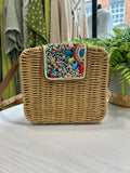 Beaded Box Crossbody Bag - Neutral