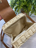 Beaded Box Crossbody Bag - Blush