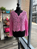 Cotton Crochet Cardigan
