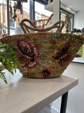 Large Basket Bag - Butterflies