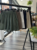 Textured Cheesecloth Shorts