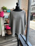 Sack Linen Frayed Edge Top