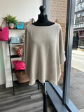 Sack Linen Frayed Edge Top