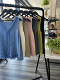 Sack Linen Frill Top