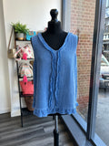Sack Linen Frill Top