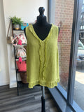 Sack Linen Frill Top