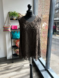 Embroidered Sleeveless Top