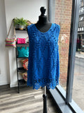 Embroidered Sleeveless Top