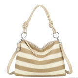 Rattan Shoulder Bag - Stone