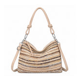 Rattan Shoulder Bag - Multi Neutral
