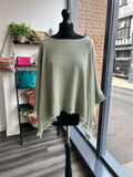 Sack Linen Frayed Edge Boxy Top