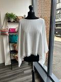Sack Linen Frayed Edge Boxy Top