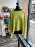 Sack Linen Frayed Edge Boxy Top