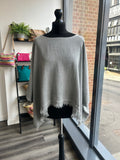 Sack Linen Frayed Edge Boxy Top