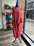 Cotton Barrel Leg Trousers