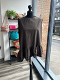 Cotton Sleeveless Frill Top