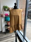 Cotton Sleeveless Frill Top