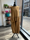 Cotton Barrel Leg Trousers