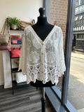 Broderie Crochet Button Down