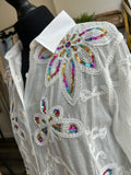 Broderie Sequin Shirt