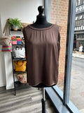 Sleeveless Satin Top