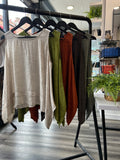Sleeveless Dipped Side Top
