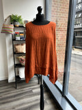 Sleeveless Dipped Side Top