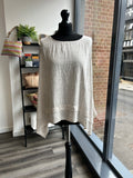 Sleeveless Dipped Side Top