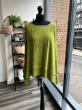 Sleeveless Dipped Side Top