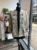 Camo Denim Jacket - Stone