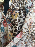 Animal Print Blouse - Chocolate