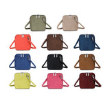 Faux Suede Crossbody Bag