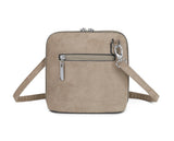 Faux Suede Crossbody Bag