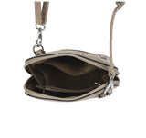 Faux Suede Crossbody Bag