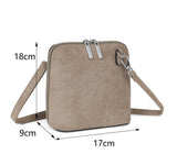 Faux Suede Crossbody Bag