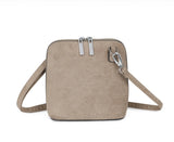 Faux Suede Crossbody Bag