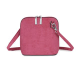 Faux Suede Crossbody Bag