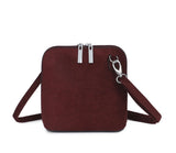Faux Suede Crossbody Bag