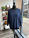 V Neck Fine Knit Top